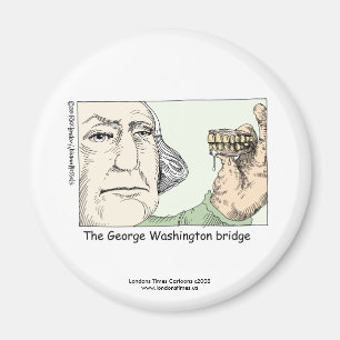 George Washington Bridge Funny Novelty Magnet