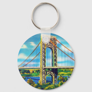 George Washington Bridge, New York City Key Ring