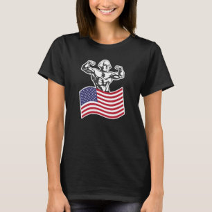 George Washington Buff American Flag T-Shirt