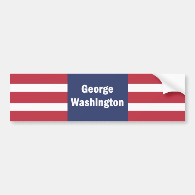George Washington Bumper Sticker  (Front)