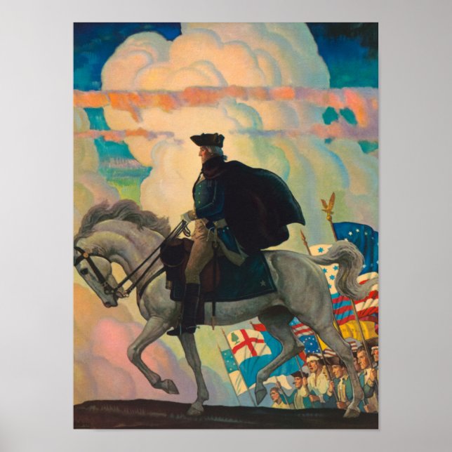 George Washington by Newell Convers Wyeth Poster (Front)