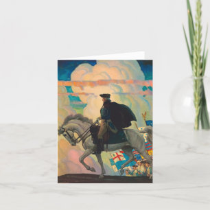 George Washington by Newell Convers Wyeth Thank You Card