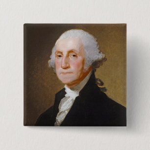 George Washington, c.1821 (oil on canvas) 15 Cm Square Badge