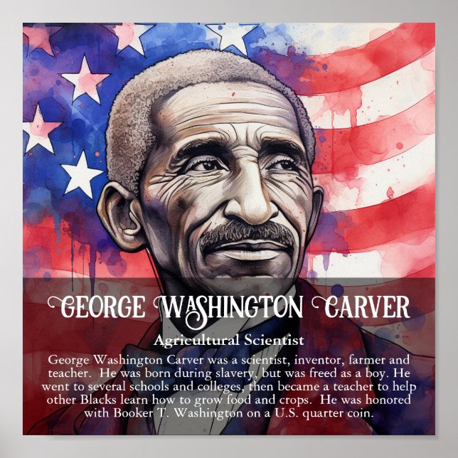 George Washington Carver Black History Month Class Poster (Front)
