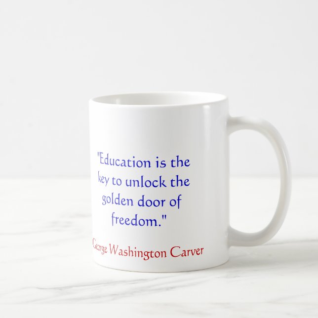 George Washington Carver Quote Mug (Right)