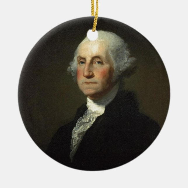 George Washington Ceramic Tree Decoration (Front)