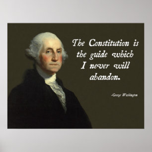 George Washington Constitution Poster