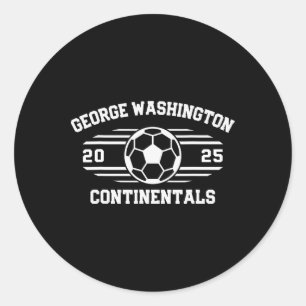 George Washington Continentals Soccer Byll 2025  Classic Round Sticker