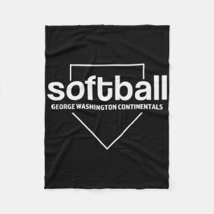 George Washington Continentals Softll Home Plate Fleece Blanket