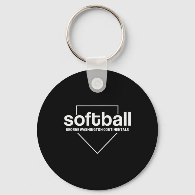 George Washington Continentals Softll Home Plate  Key Ring (Front)
