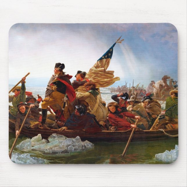 George Washington Crossing Of The Delaware River Mouse Mat (Front)