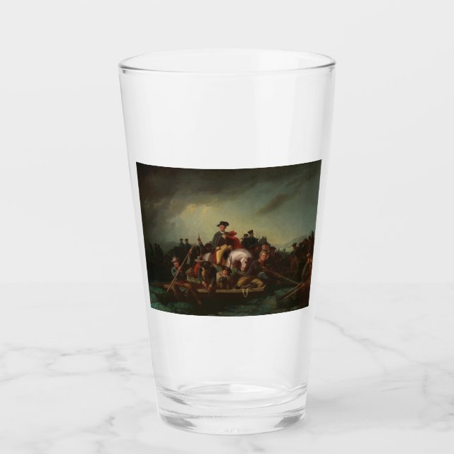George Washington Crossing the Delaware River Glass (Front)