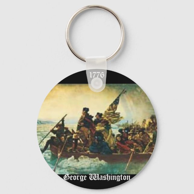 George Washington crossing the Delaware River Key Ring (Front)