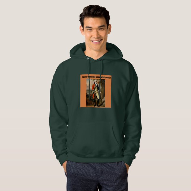 george Washington facing british generals Hoodie (Front Full)