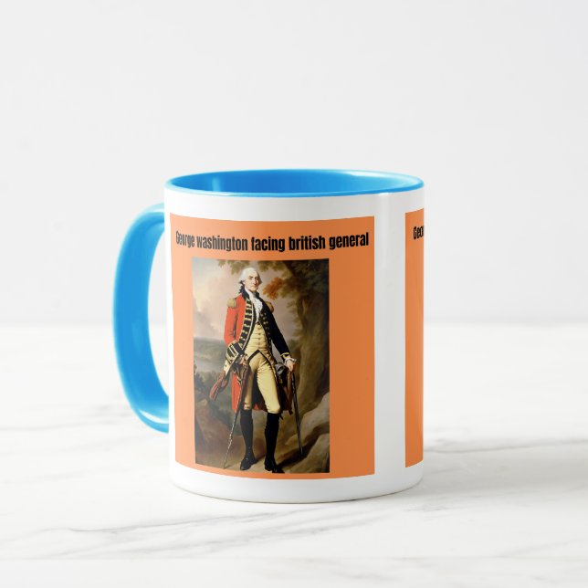 george Washington facing british generals Mug (Front Left)