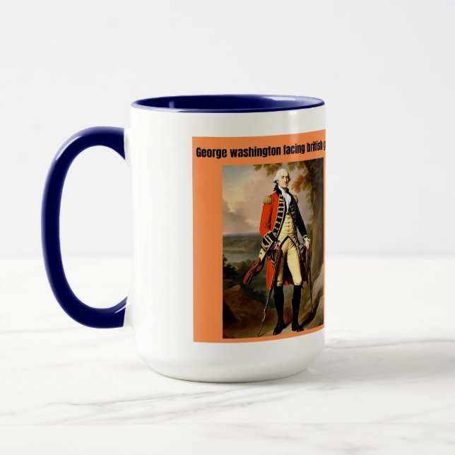 george Washington facing british generals Mug (Left)