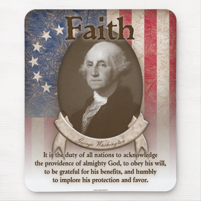 George Washington - Faith Mouse Mat (Front)