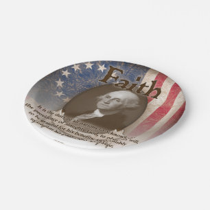 George Washington - Faith Paper Plate