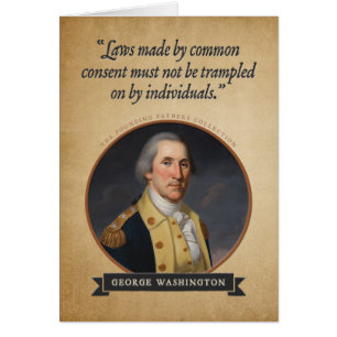 George Washington Founding Fathers Birthday Card