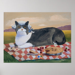 George Washington Funny Cat Wall Art