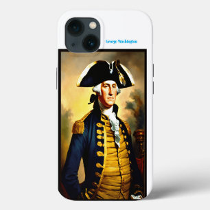 George washington in battlefield attire iPhone 13 case