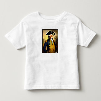 George washington in battlefield attire toddler T-Shirt