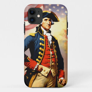 George Washington in war attire iPhone 11 Case
