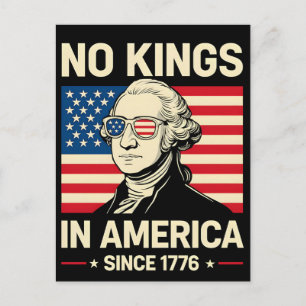 George Washington Irreverent: No Kings in America Postcard
