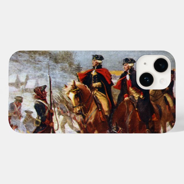 George Washington Lafayette Valley Forge Army Case-Mate iPhone Case (Back (Horizontal))