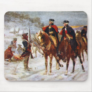 George Washington Lafayette Valley Forge Army Mouse Mat