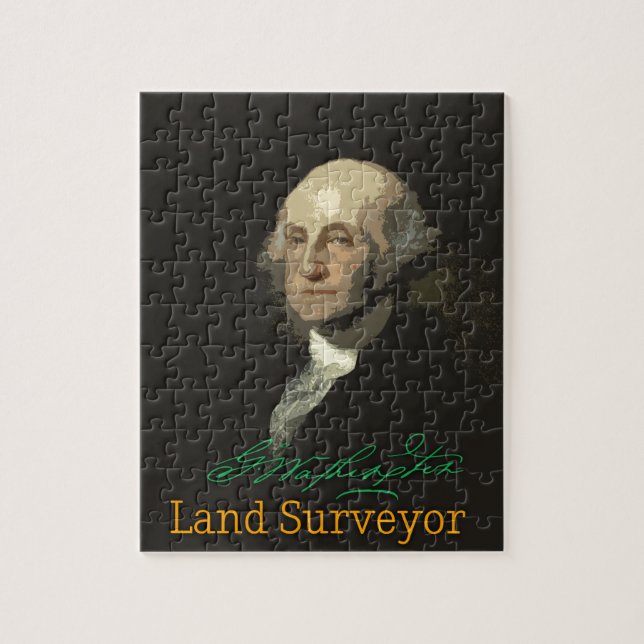 George Washington Land Surveyor Jigsaw Puzzle (Vertical)