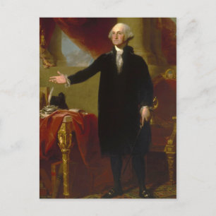 George Washington Lansdowne Portrait by Stuart Postcard
