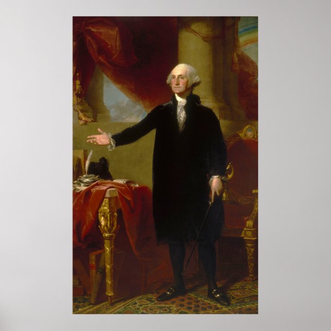 George Washington Lansdowne Portrait by Stuart Poster (Front)