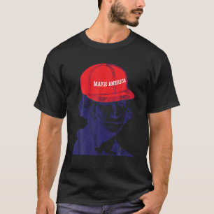 George Washington Make America 4th of July Funny H T-Shirt