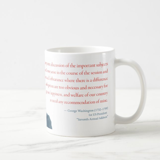 George Washington Mug #10 "Civility" (Right)