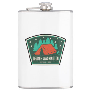 George Washington National Forest Camping Hip Flask