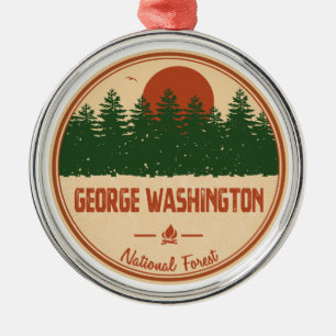 George Washington National Forest Metal Tree Decoration