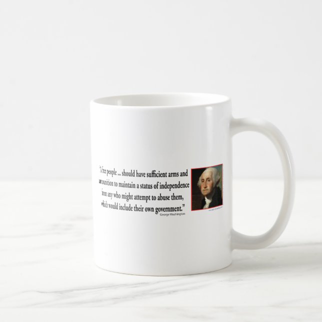 George Washington on Gun Rights Coffee Mug (Right)