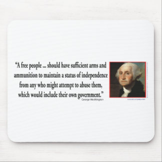 George Washington on Gun Rights Mouse Mat