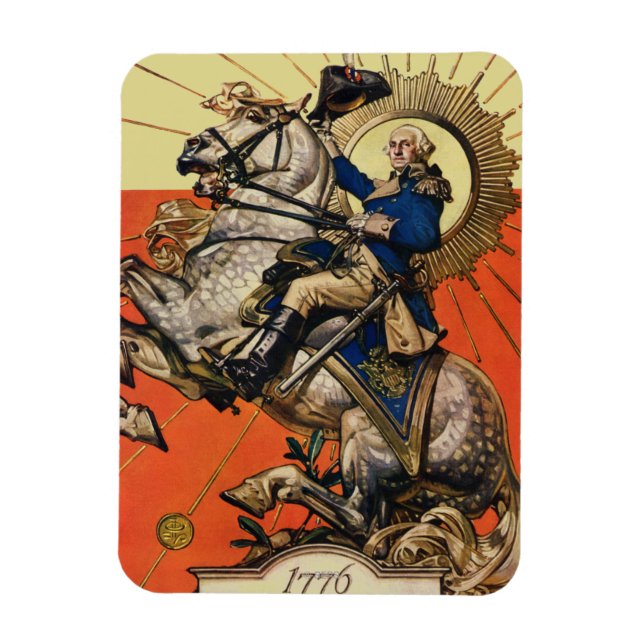 George Washington on Horseback Magnet (Vertical)