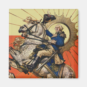 George Washington on Horseback Magnet