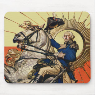 George Washington on Horseback Mouse Mat