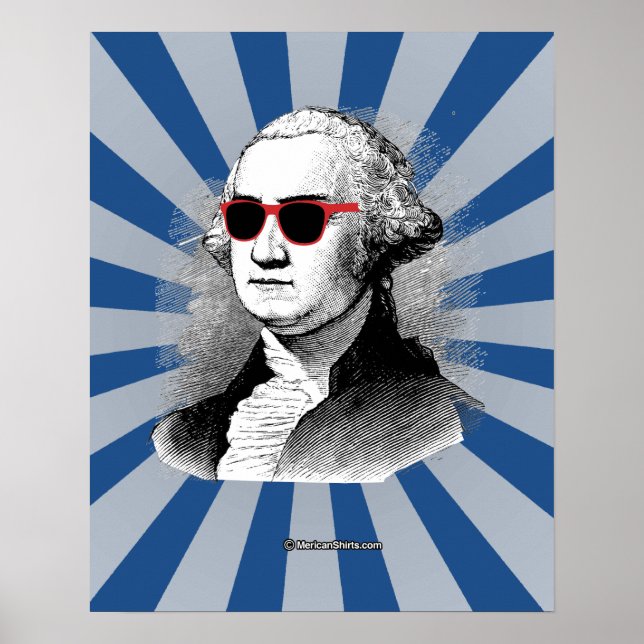 George Washington Party Glasses Poster (Front)