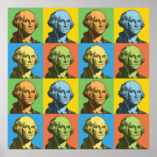 George Washington Pop-Art Poster