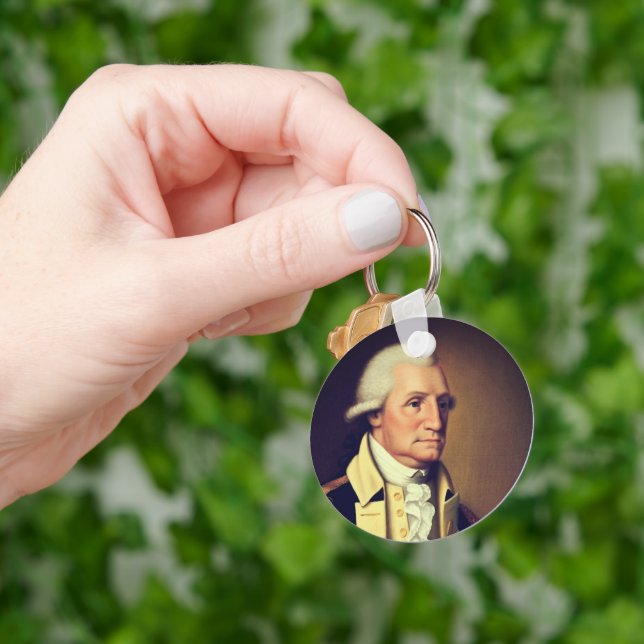 George Washington portrait (1790) Key Ring (Hand)
