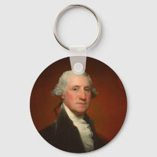 George Washington Portrait Key Ring