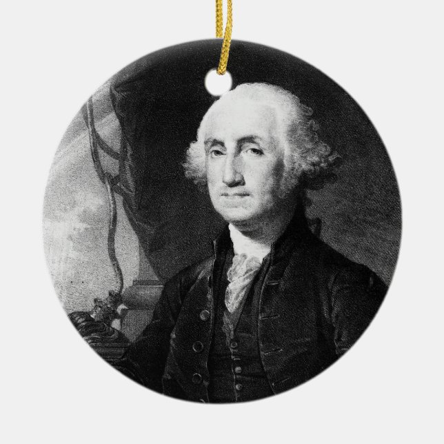 George Washington Portrait ornament (Front)