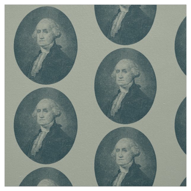 George Washington Portrait Oval Fabric (Swatch)