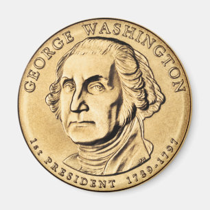 George Washington Presidential $1 Coin Magnet