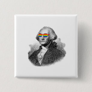 George Washington Pride 15 Cm Square Badge